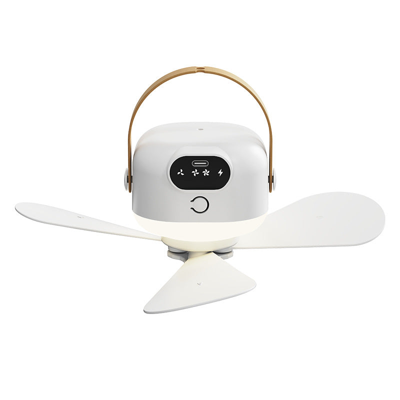 USB Rechargeable Ceiling Fan with Remote and Night Light