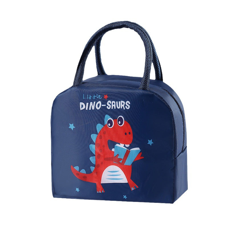 Cartoon Insulated Lunch Bag for Kids with Aluminum Foil Lining