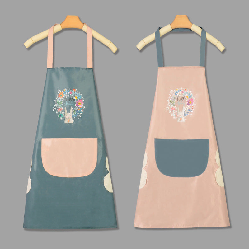 Waterproof PVC Kitchen Apron Anti-Oil Sleeveless Household Workwear