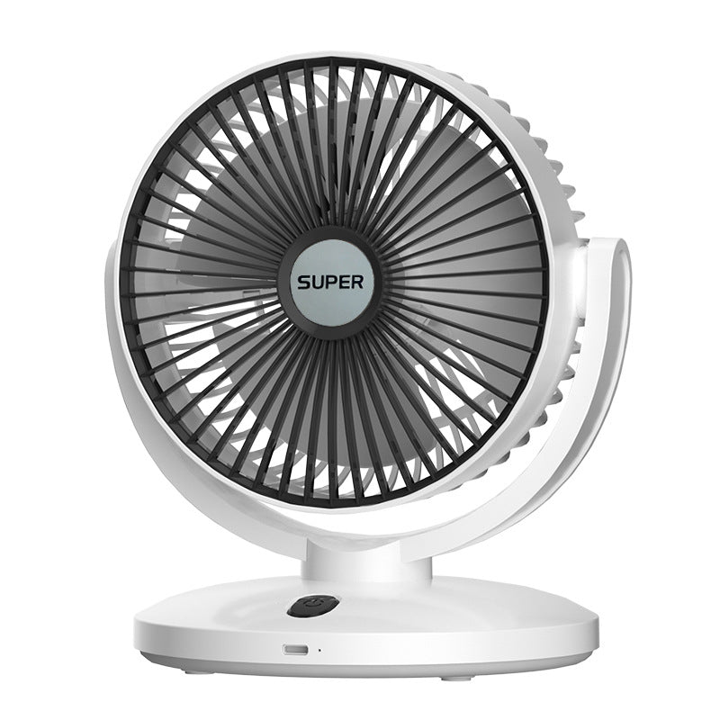 Rechargeable USB Desktop Fan with Large Airflow, Portable Dormitory Mini Fan