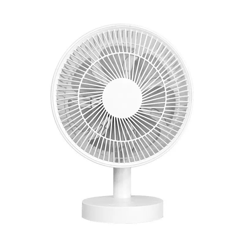 Rechargeable Oscillating Desktop Fan with Timer, 7-Blade Strong Wind USB Dormitory Fan