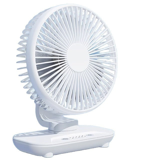 Rechargeable Oscillating USB Desktop Fan with Timer, Silent Mini Cooling Fan