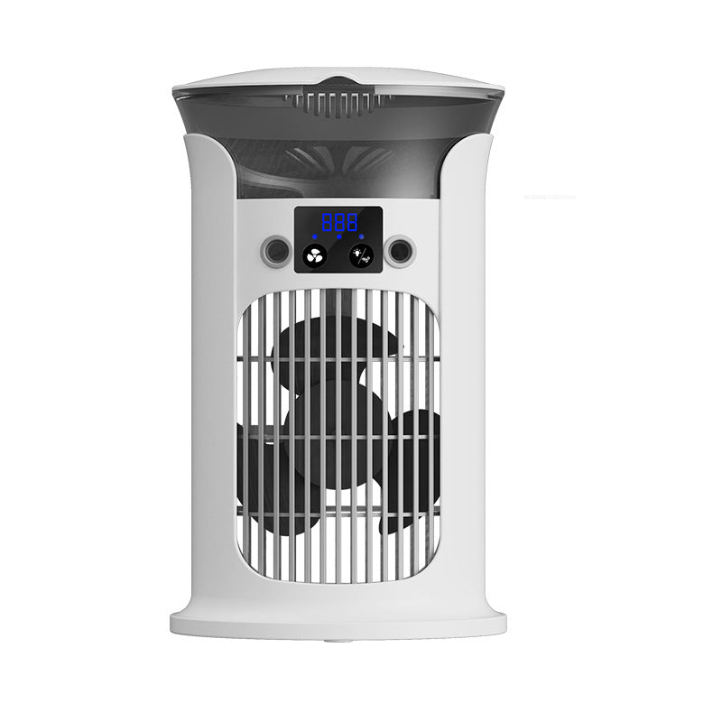USB Portable Mini Air Cooler Fan with Mist Spray & 3 Speeds
