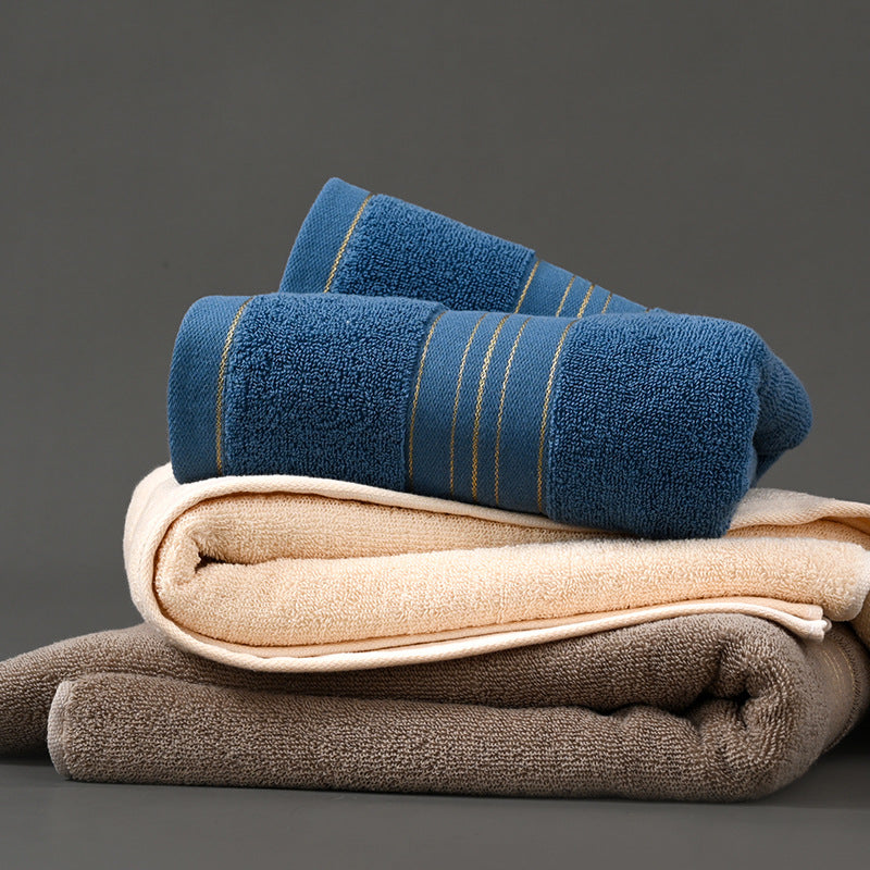 Pure Cotton Large Bath Towel 70x140 Thickened Soft Absorbent
