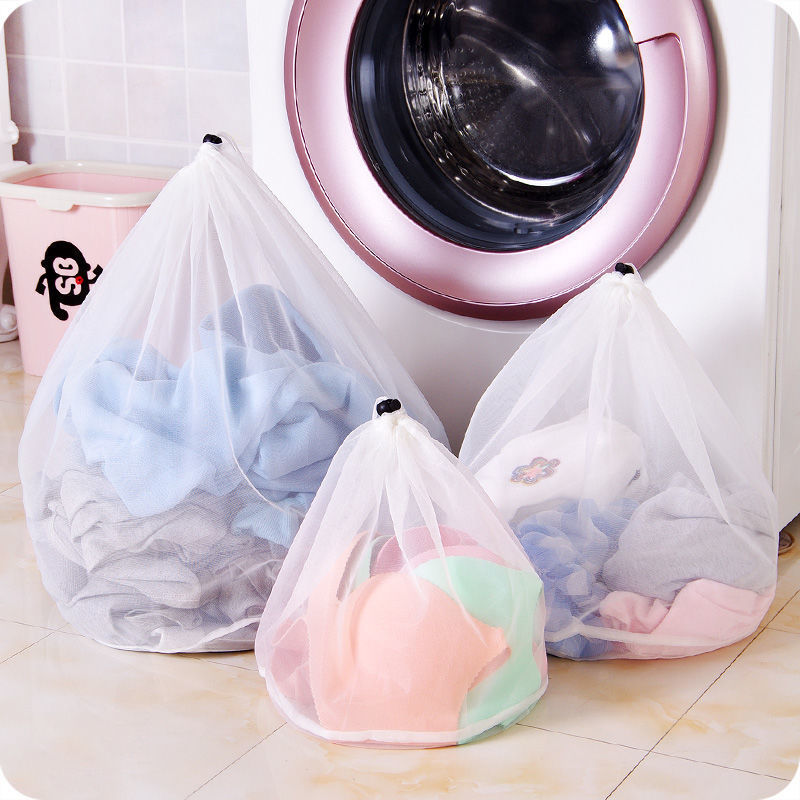 Thickened Drawstring Mesh Laundry Bag for Bras & Delicates