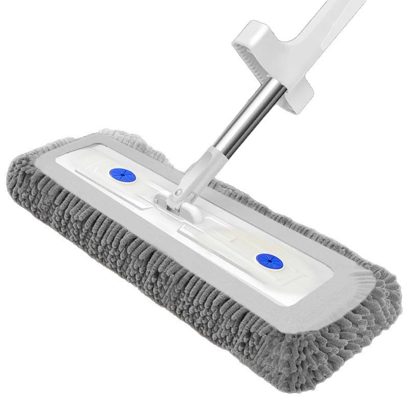 Chenille Flat Mop Stainless Steel Handle Wet Dry Cleaning Mop