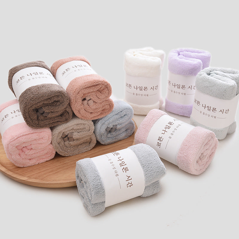 Soft Coral Velvet Towel for Face Care, Baby & Household Use  Description: