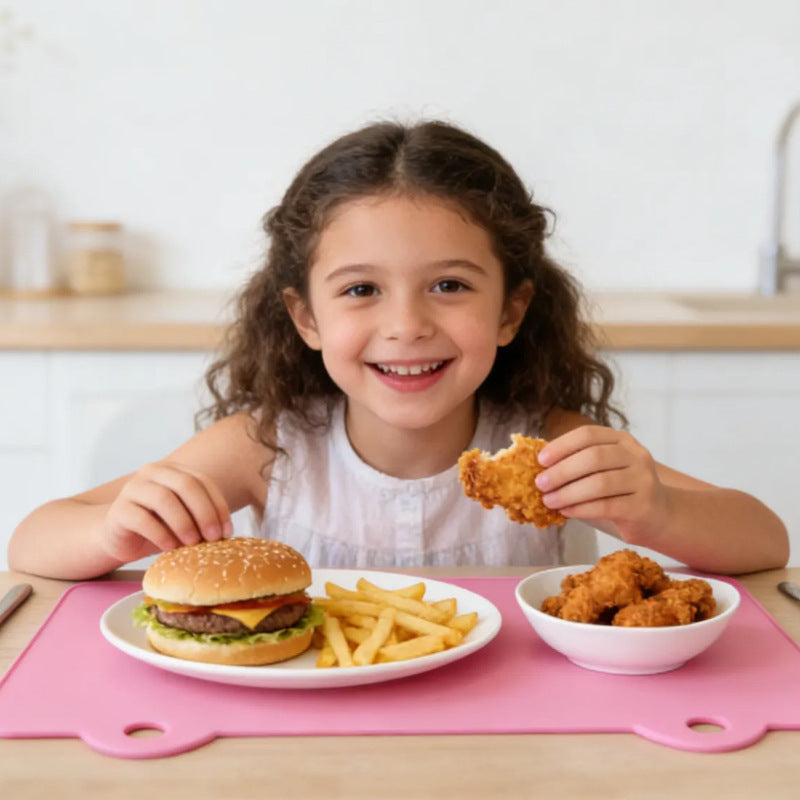 Silicone Placemat Waterproof Heat-Resistant Foldable Dining Mat