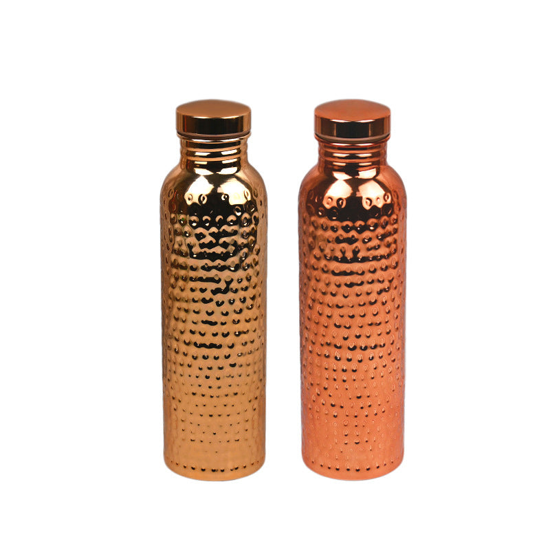Premium Ayurvedic Copper-Plated Large Mouth Sports Water Bottle