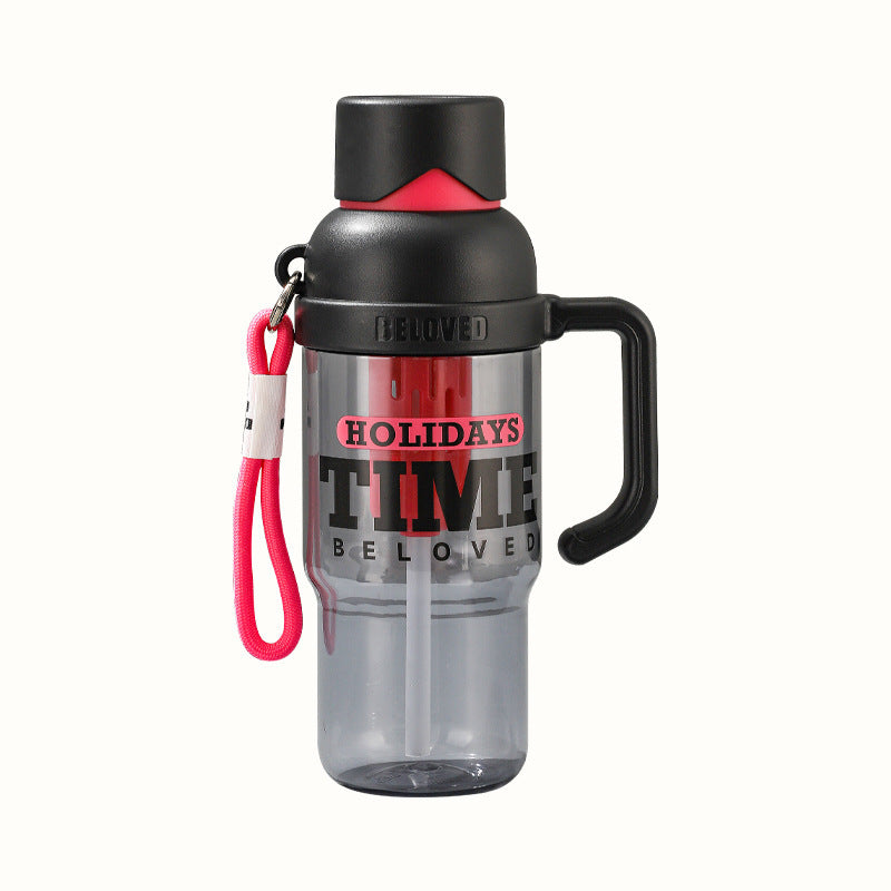 Premium Summer Tea-Water Separation Plastic Cup with Portable Straw