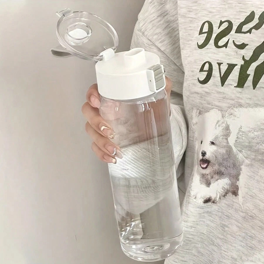 Premium Unprinted Large-Capacity Transparent Sports Water Bottle