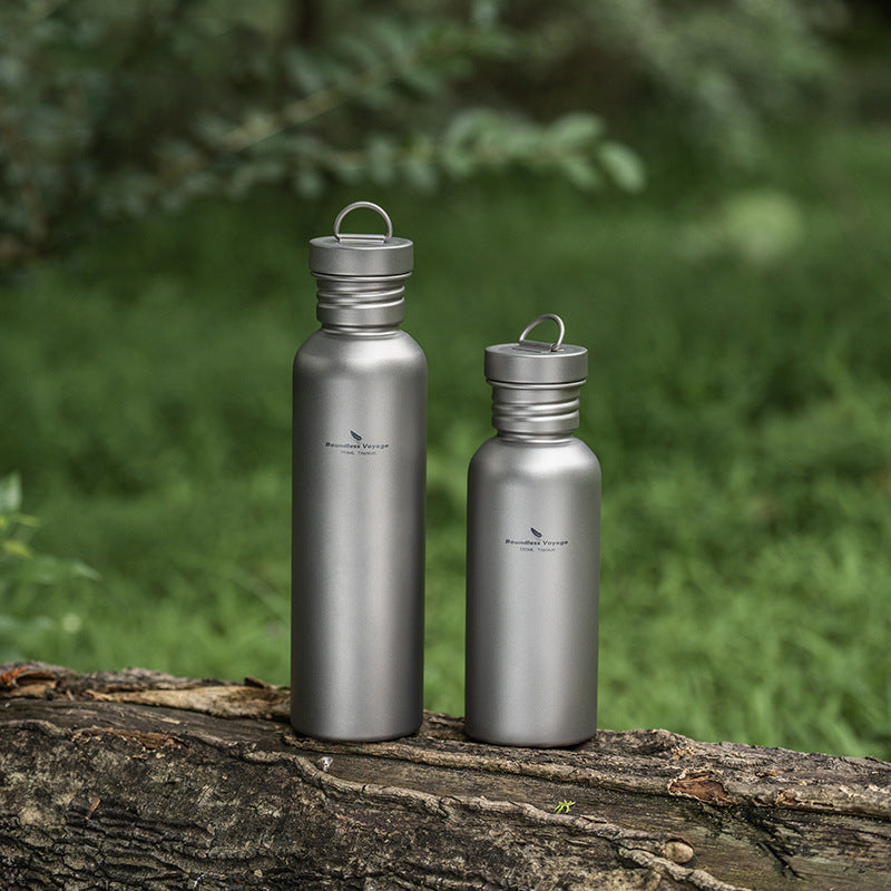 Premium Biwei Pure Titanium Large-Capacity Outdoor Camping Water Bottle