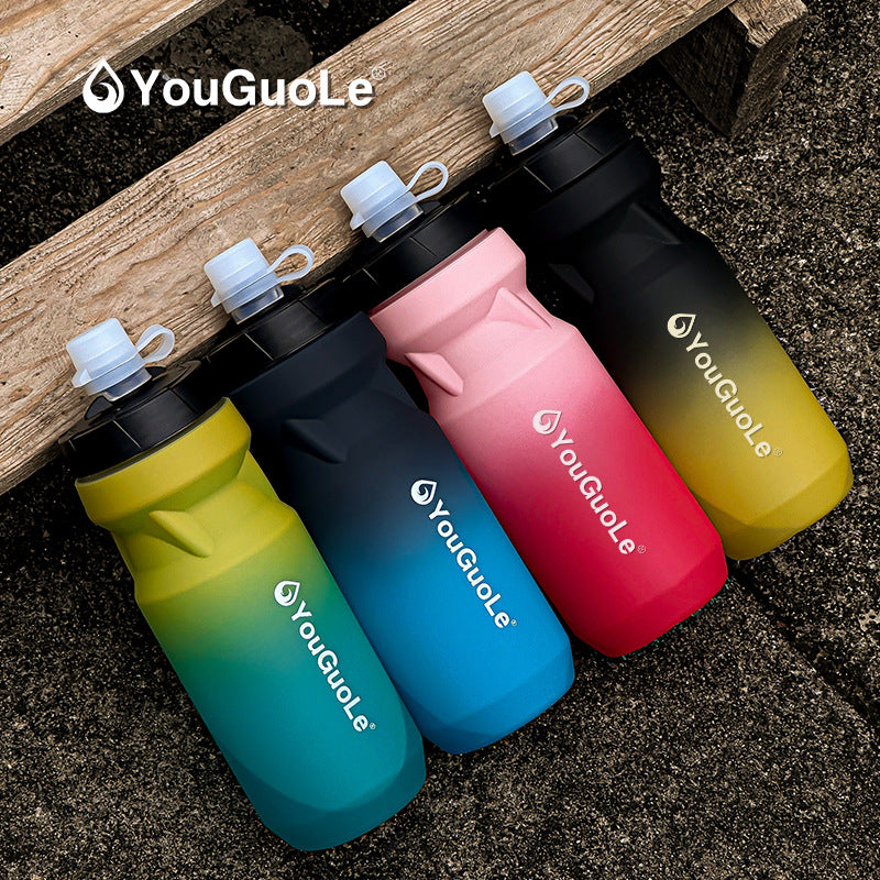 Premium 650ml Squeeze Cycling Kettle and Portable Sports Water Bottle