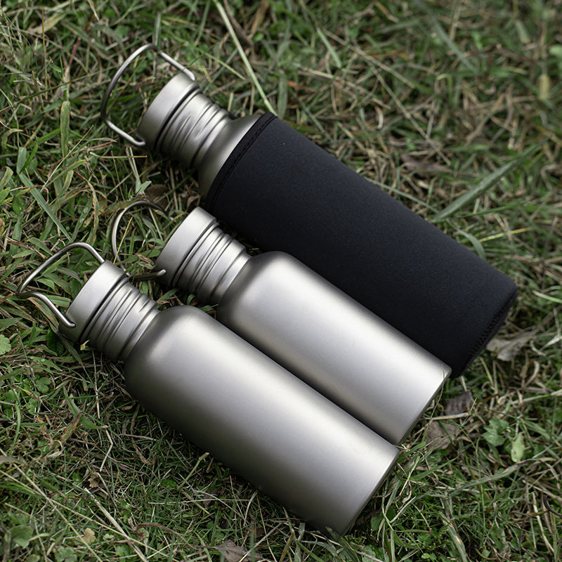 Premium Pure Titanium Ultra-Lightweight Outdoor Sports and Camping Water Bottle