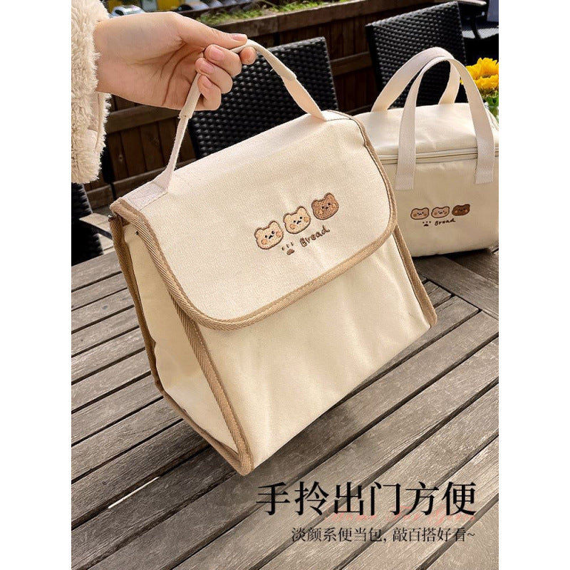 Premium Light Luxury Insulated Bento Bag & Aluminum Foil Lunch Box Tote