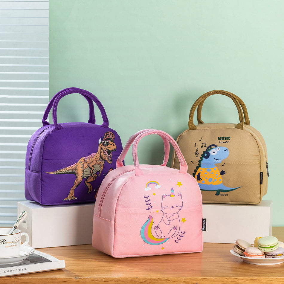 Premium Insulated Soft Lunch Bag & Kids Portable Oxford Cloth Meal Tote