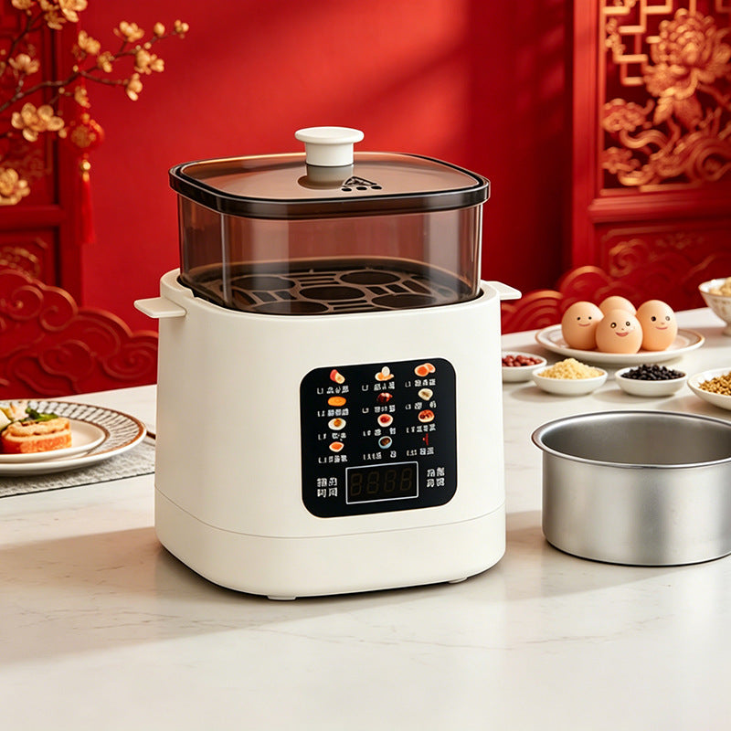 Premium Cross-Border Smart Electric Steamer & 12-Function Automatic Power-Off Breakfast Egg Cooker