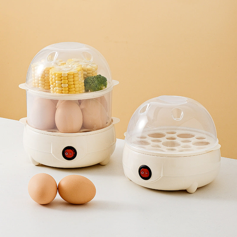 Premium Double-Layer Household Egg Cooker & Multi-Functional Automatic Steamer