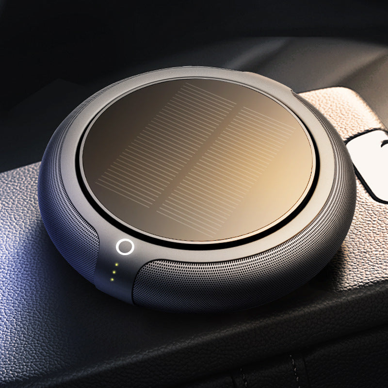 Solar Car Air Purifier with Aromatherapy and Odor Control