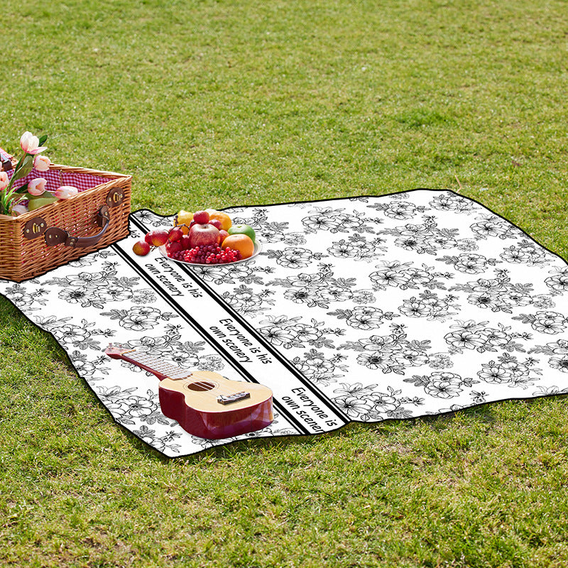 Printed Waterproof Ultrasonic Picnic Mat for Outdoor Camping