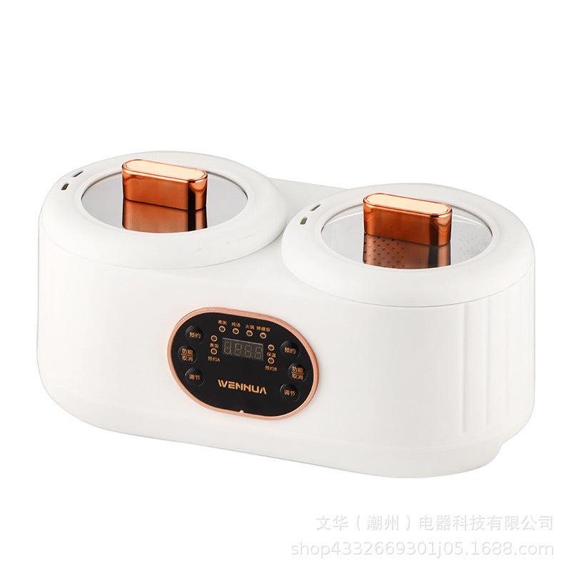 Dual-Chamber Intelligent Electric Hot Pot and Rice Cooker for Home Use