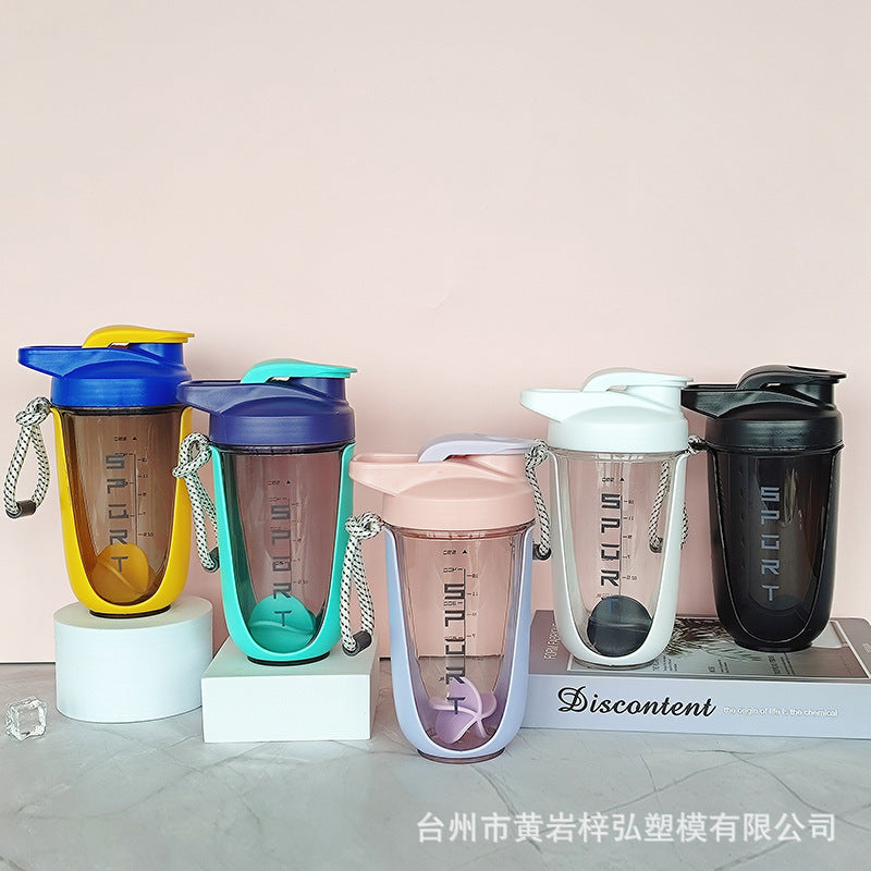 ZH Portable Shaker Cup with Carry Rope - 590ml