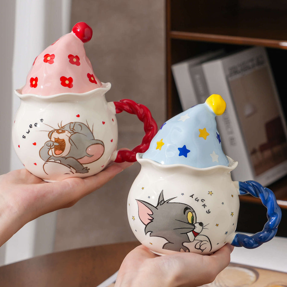 Zuo Mu Magic Hat Cartoon Mug with Lid - 390ml