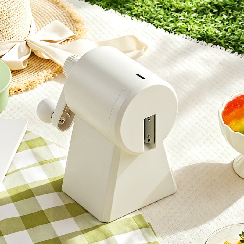 Zhixun Hand-Cranked Snowflake Ice Shaver, Household Manual