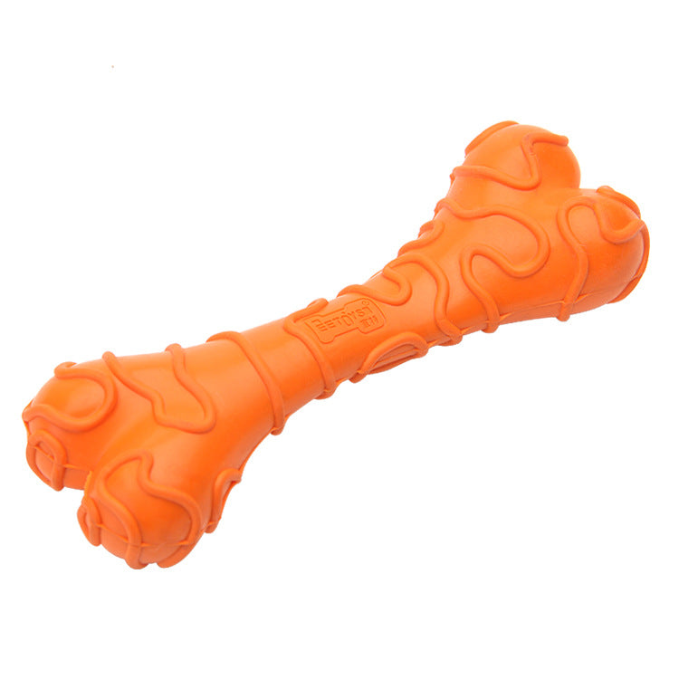 Yite Cheese Bone Toy | Rubber Molar Chew for Dogs