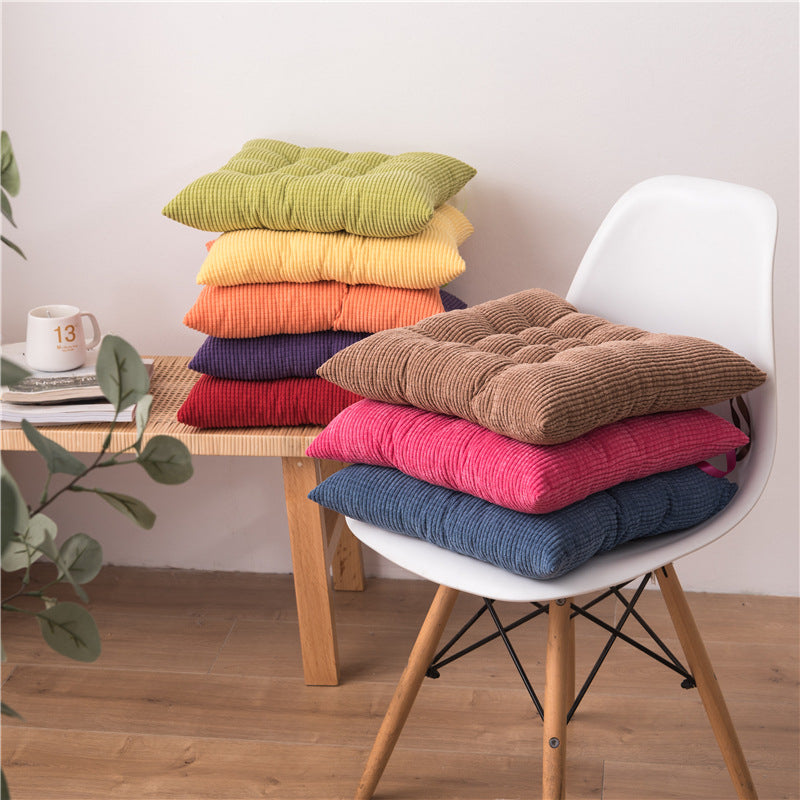 Corduroy Padded Chair Cushion for Office & Classroom