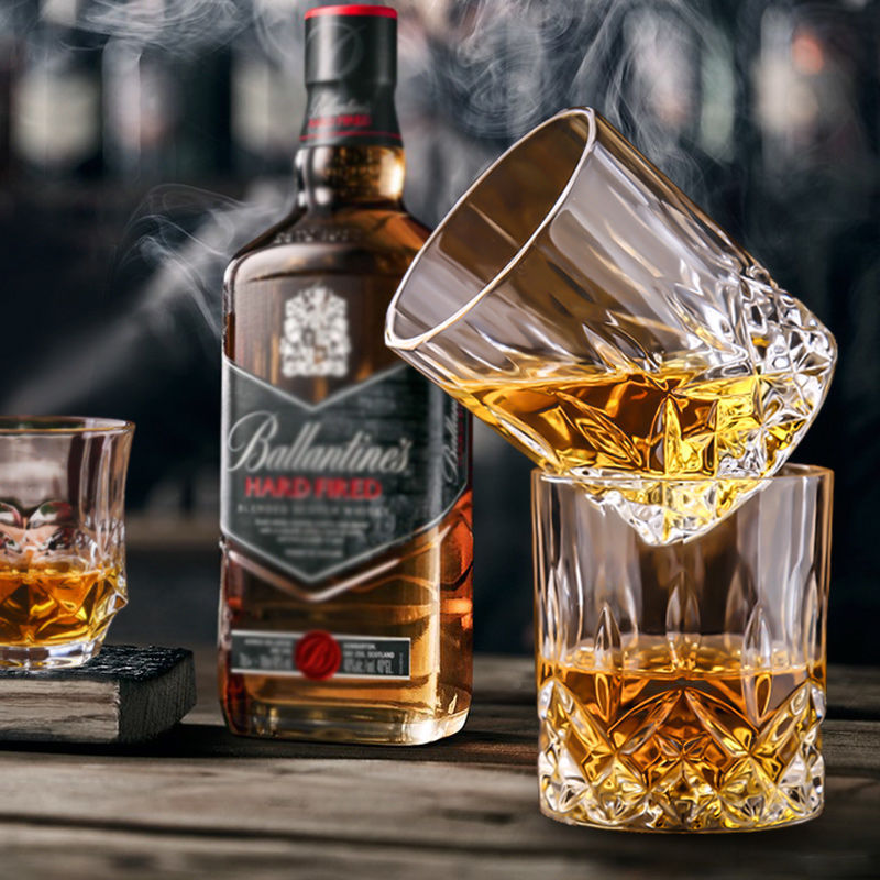 European Style Thickened Glass Cup Set for Wine Whiskey Beer