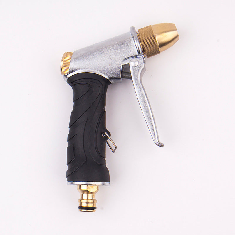 Dual-Use Car Wash & Garden Water Gun – Metal Electroplated Head