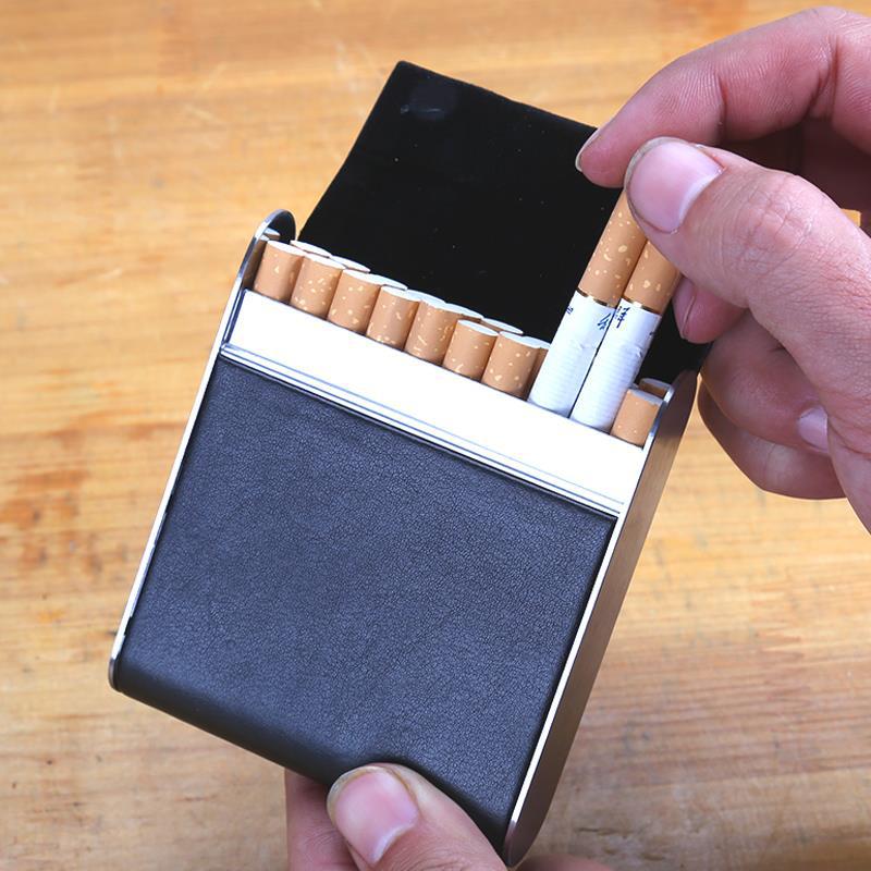 Stainless Steel Cigarette Case  20-Pack Business Style