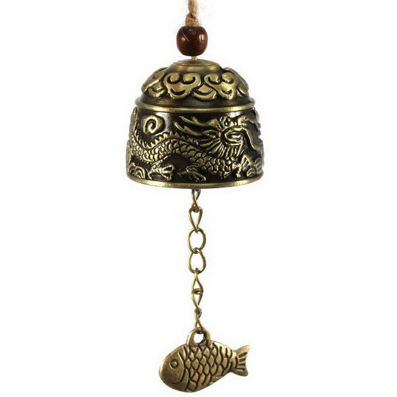 Dragon Pattern Metal Wind Chime Pendant Home Decoration