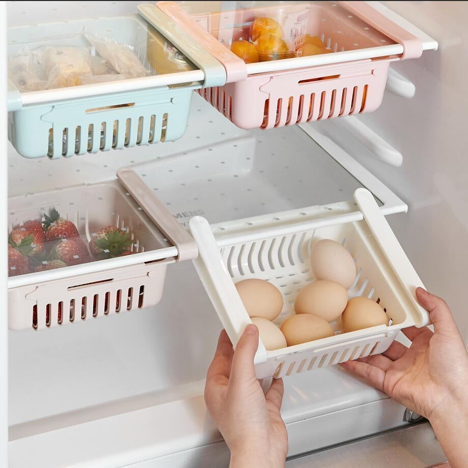 Retractable Fresh-Keeping Egg Storage Rack