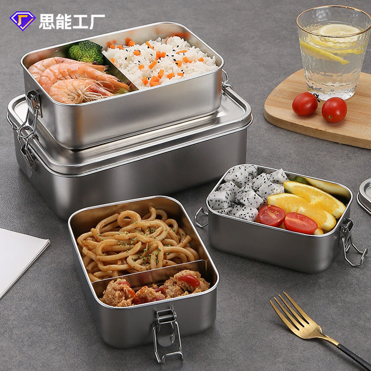 Square Stainless Steel Crisper with Lid