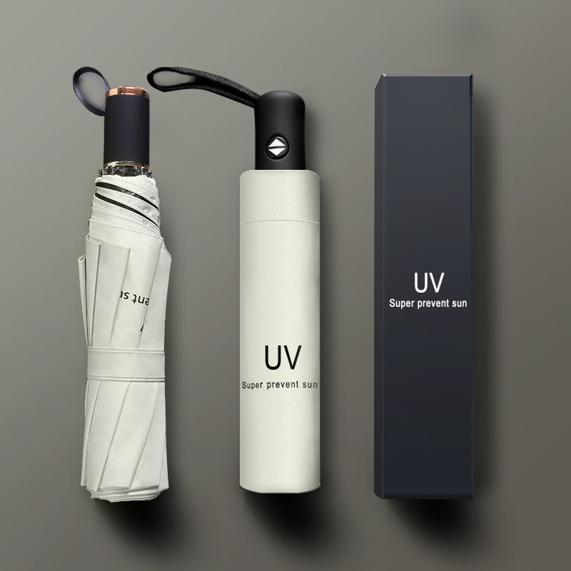 Women’s Automatic UV Protection Folding Sun & Rain Umbrella