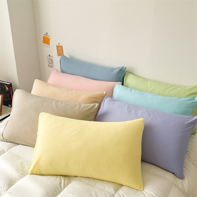Striped & Solid Cotton Pillowcase Pair – All Seasons