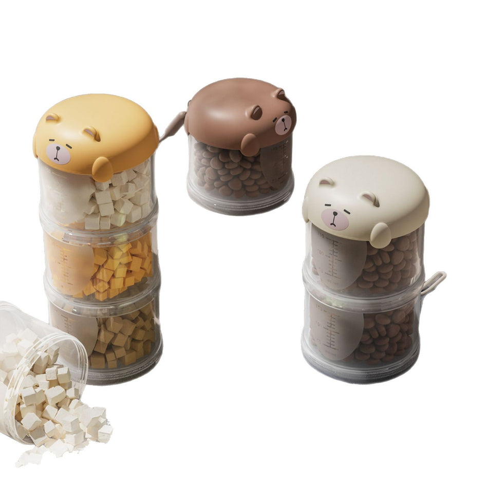 Portable Multi-Layer Pet Food Box – Sealed & Handy
