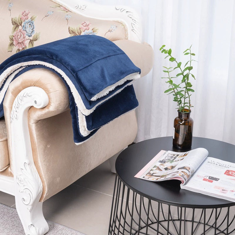 Thick Double-Layer Sherpa Flannel Lambskin Blanket