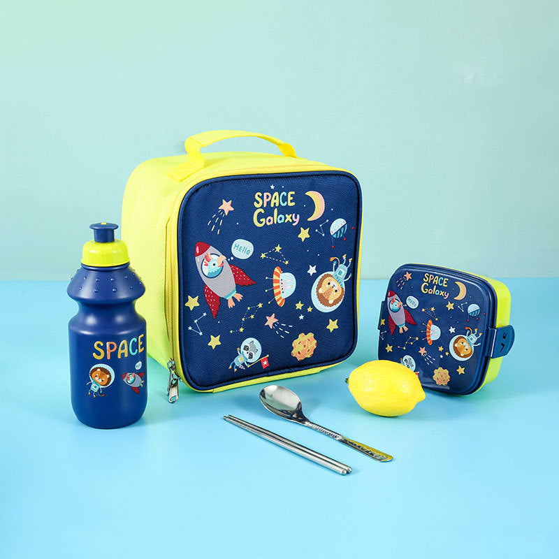 Cartoon Lunch Bag Set for Men – 3-Piece Insulated Combo