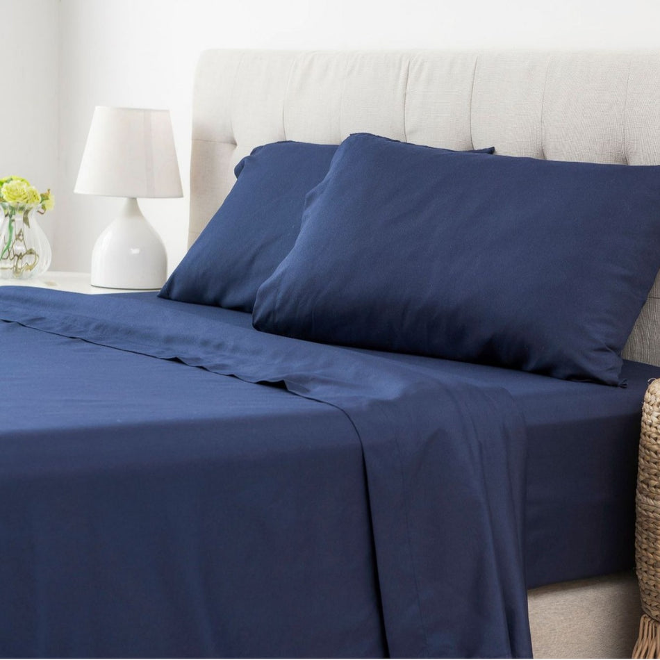 Washed Fitted Sheet Four-Piece Set