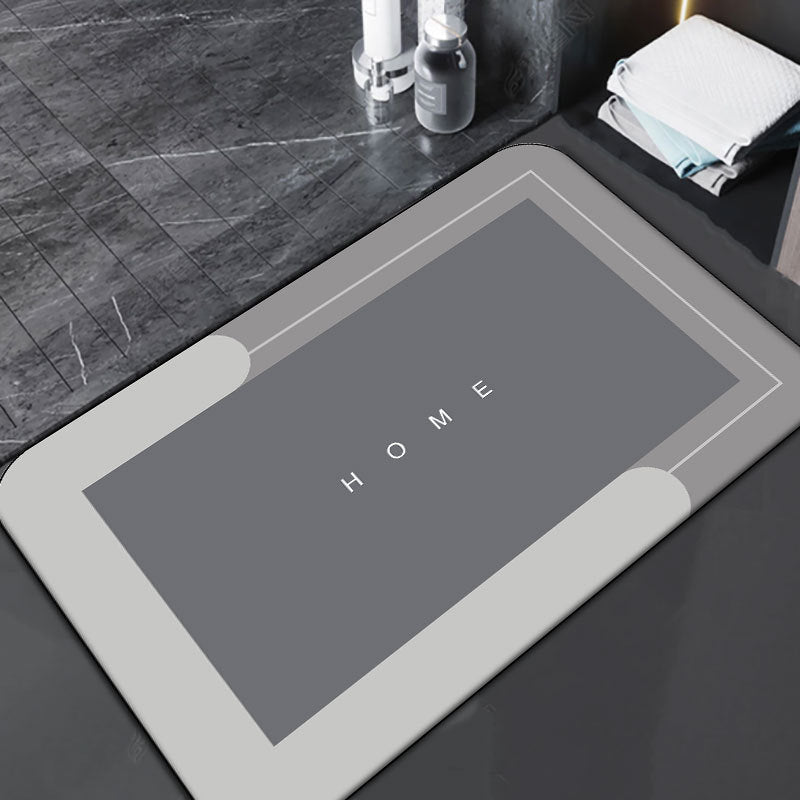 Soft Diatom Mud Absorbent Bathroom Mat – Quick-Dry Non-Slip Toilet & Shower Floor Mat