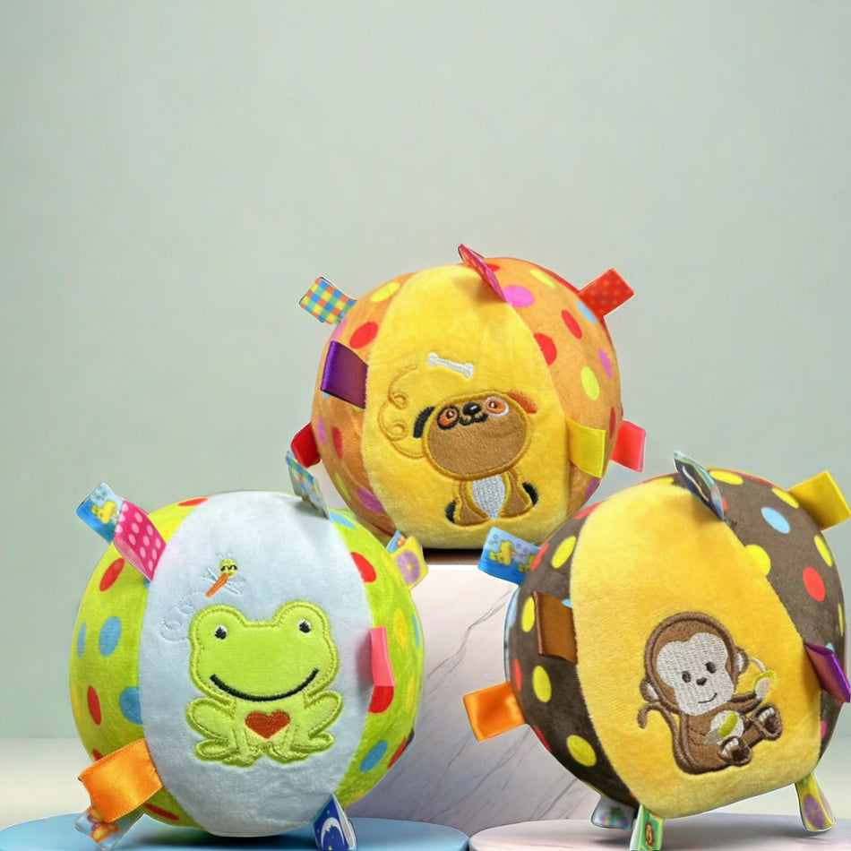 Sound Bell Plush Ball Dog Toy | Interactive Chew Toy