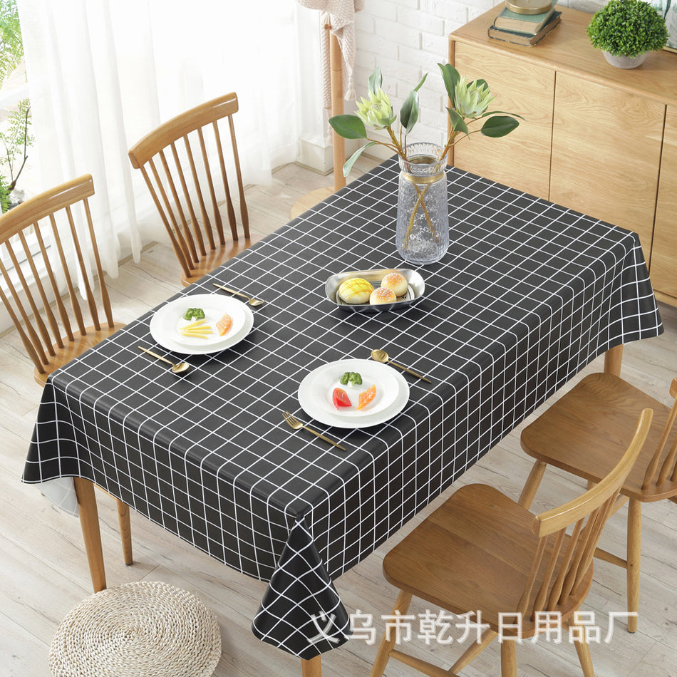 Rectangular Waterproof PVC Tablecloth for Home