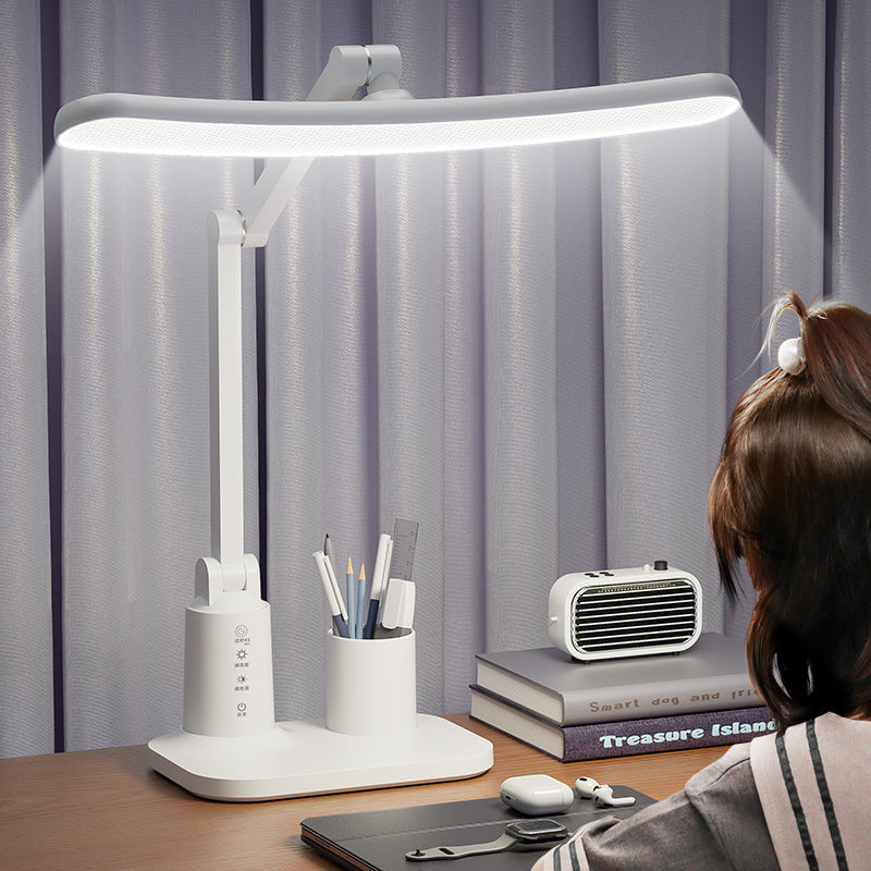 “Curved LED Eye Protection Desk Lamp for Students”