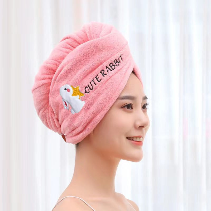 Cute Dry Hair Cap for Women – Quick-Dry Towel Wrap
