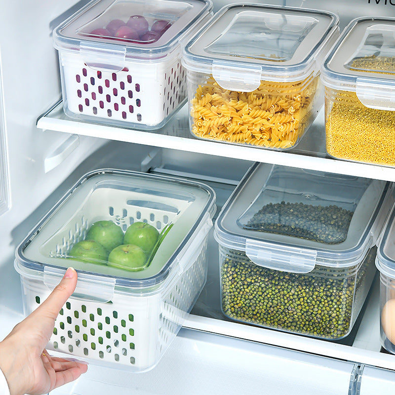 3-Piece Drainable Bento & Fresh-Keeping Box Set