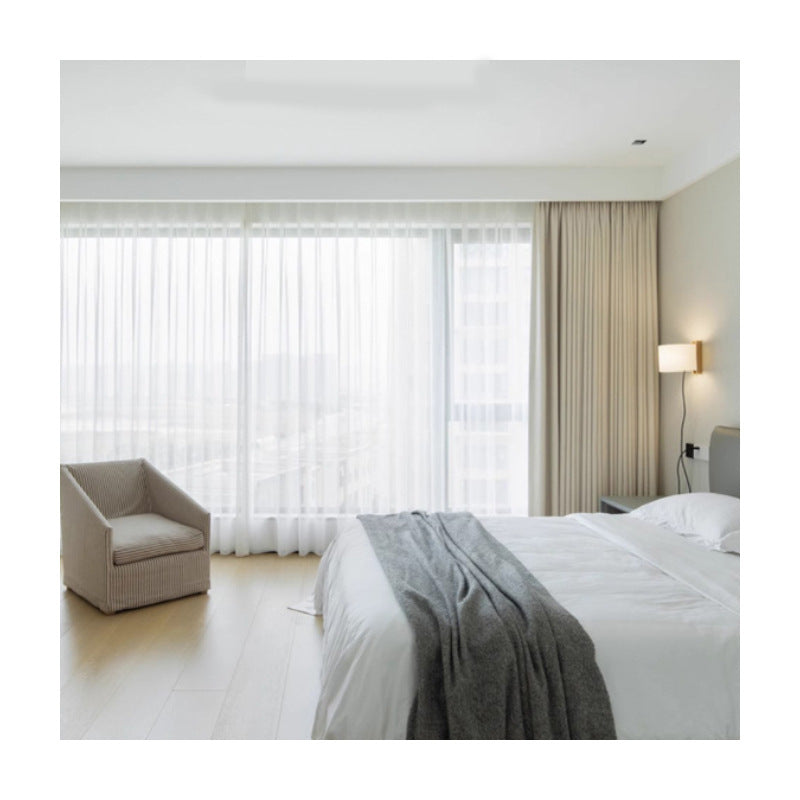 Cream Style Chenille Blackout Curtains – Modern Simple Luxury for Bedrooms & Living Rooms