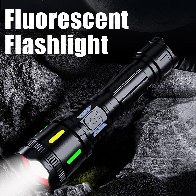 Cross-Border Tactical Zoom Flashlight – Compact Long-Life Rechargeable Torch for Outdoor & Emergency Lighting